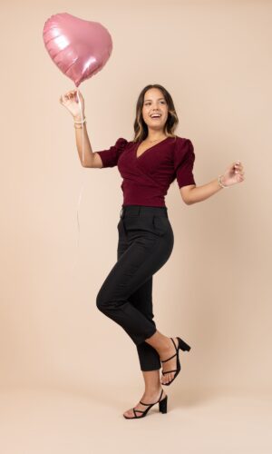 Blusa Ariana - Guinda