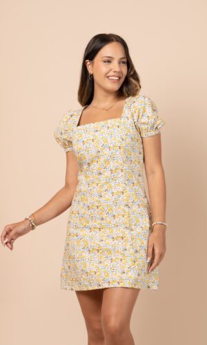 Vestido Margarita - Amarillo