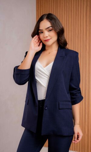 Blazer Oversize - Azul Noche