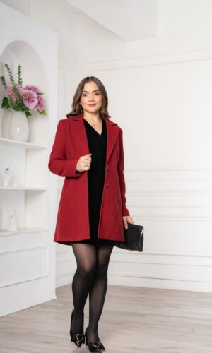 Abrigo Largo Jami - Guinda