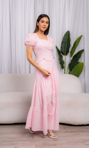 Blusa Broderie - Rosado