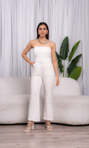 Enterizo Lina -Blanco